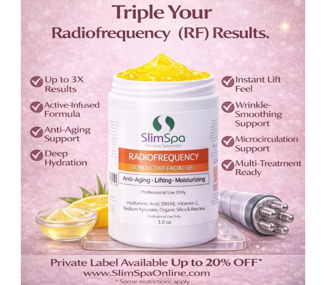 Radiofrequency Conductive Facial Gel – Anti-Aging – Lifting - Moisturizing – 32 oz
