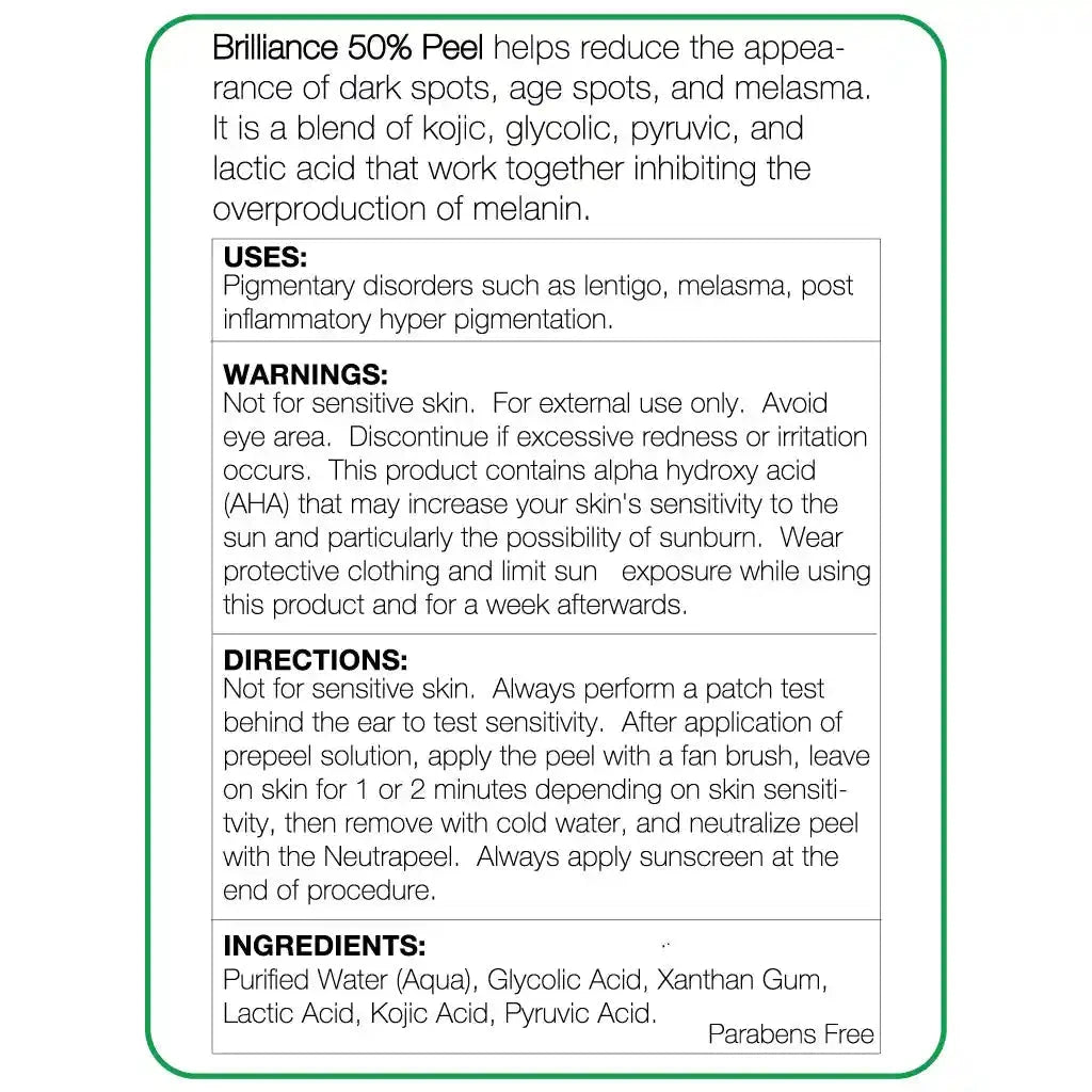 Brilliance 50% Peel 2oz