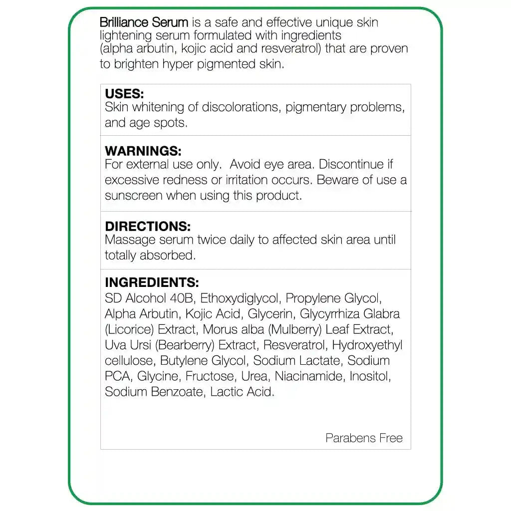 Brilliance Whitening Serum 1oz