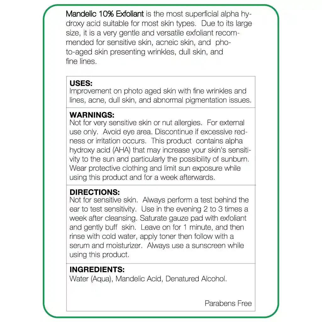 Mandelic 10% Exfoliant 1.7oz