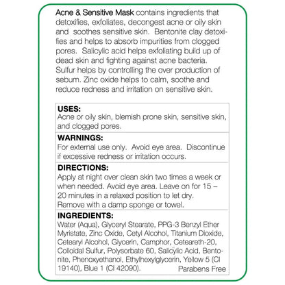 Acne & Sensitive Mask 1.7oz