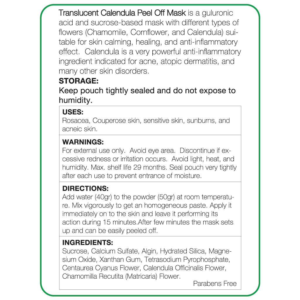 Calendula Peel-Off Mask 20oz
