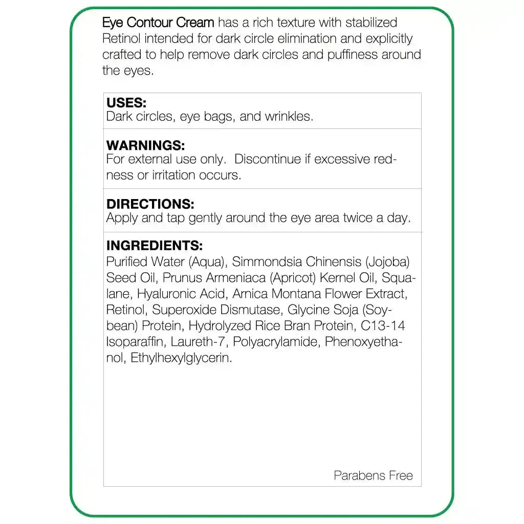 Eye Contour Cream 0.5oz with Retinol