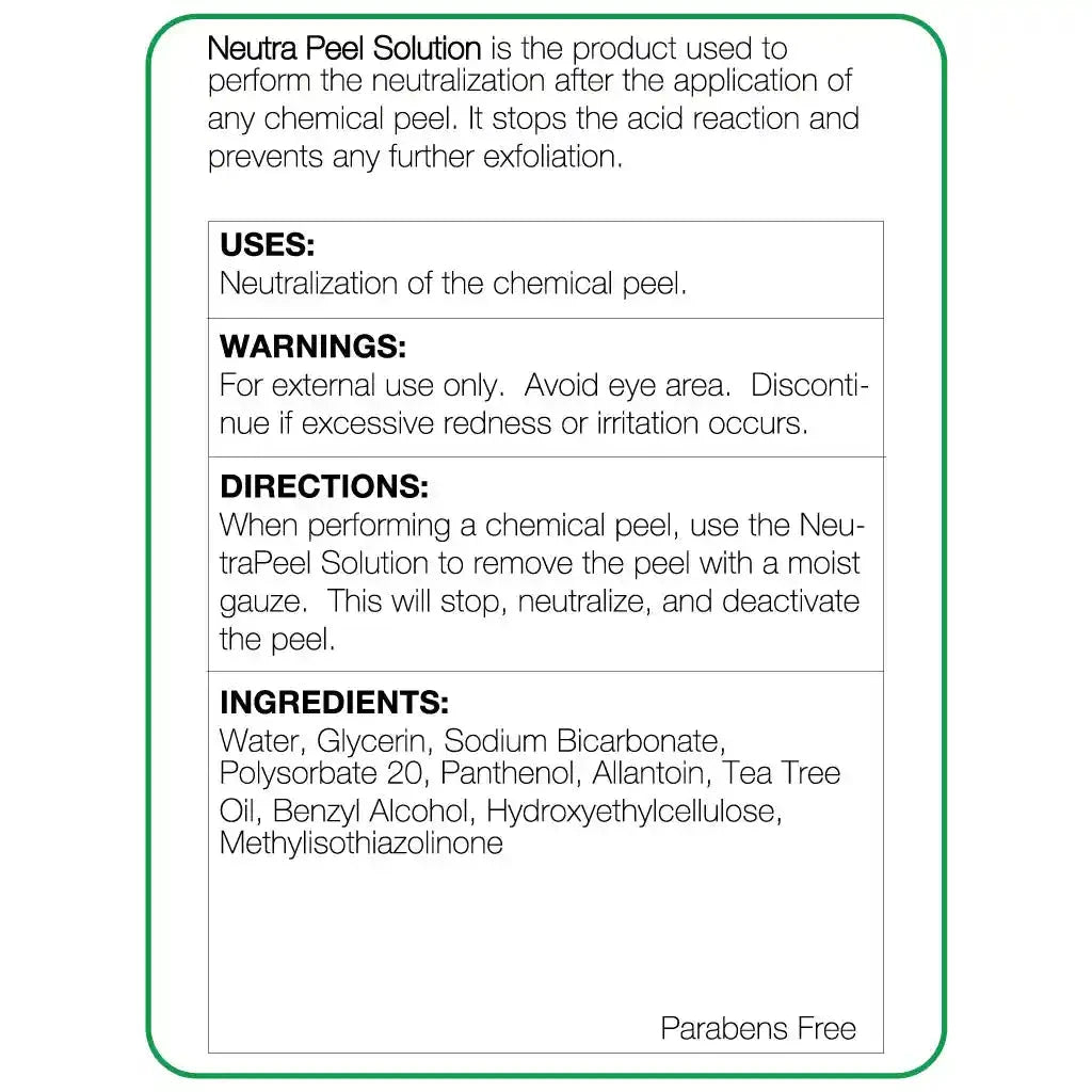 Neutra-Peel 4oz | Peeling Neutralizer for Rejuvenation – Nova Skin