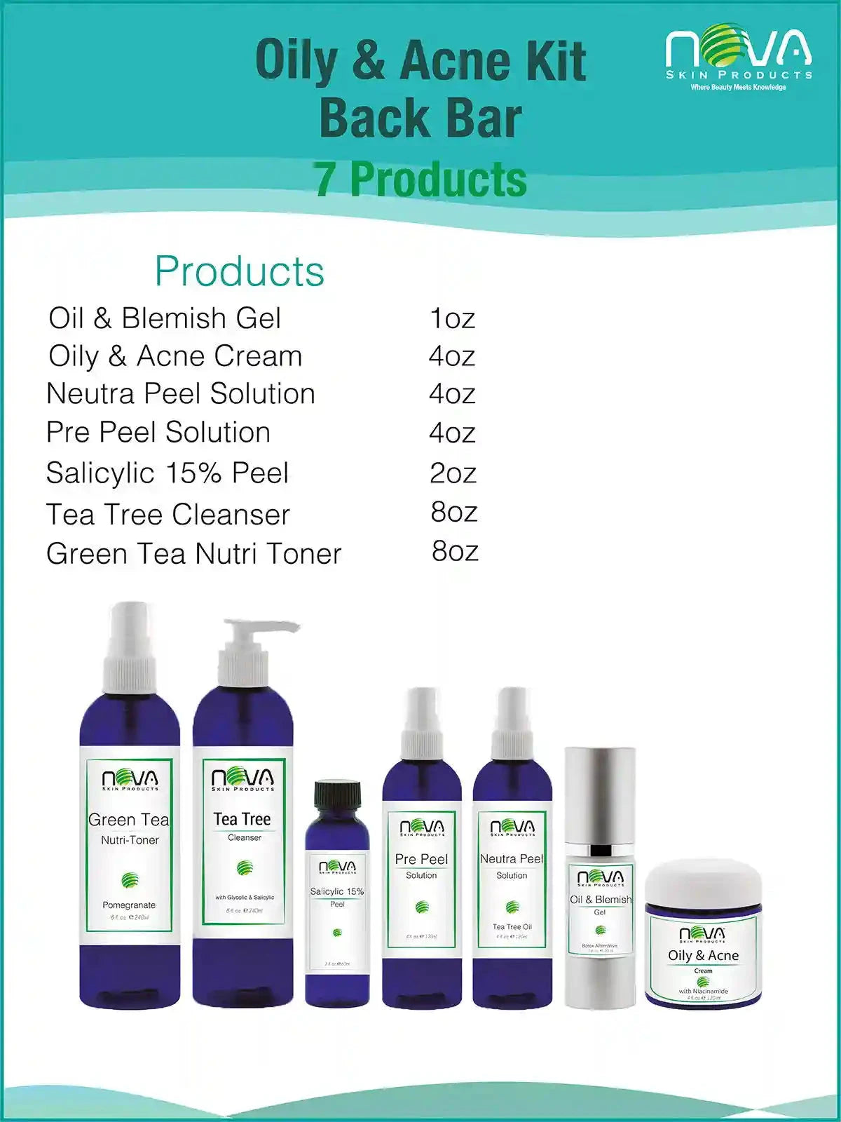 Oily & Acne Back Bar Kit 7 products