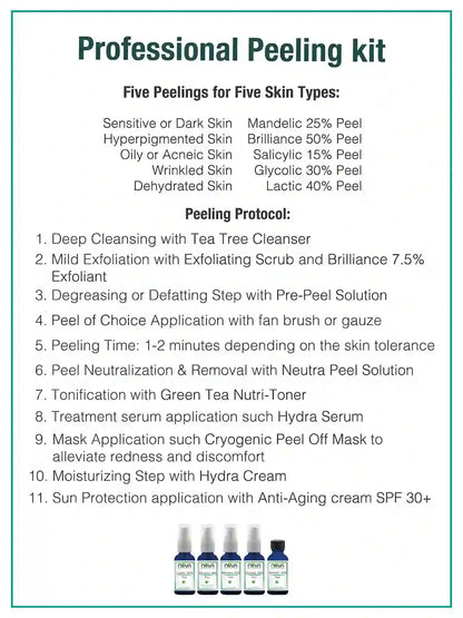 Peeling Kit Professional 5 peels of 1oz