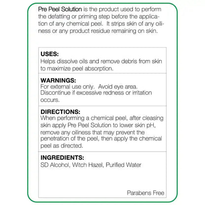 Pre Peel Solution