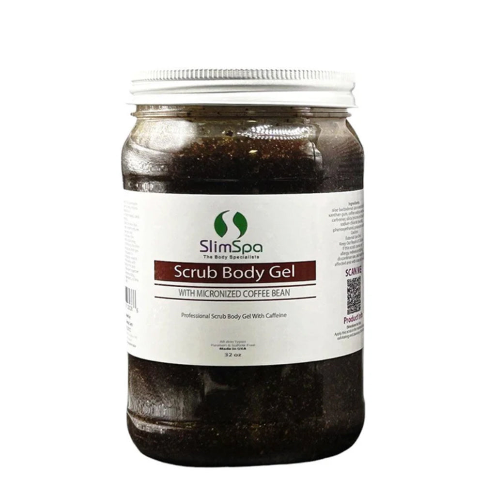 Coffee Body Scrub Gel – Exfoliating & Skin Smoothing – Micronized Coffee – 32 oz