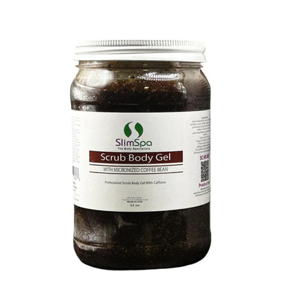 Coffee Body Scrub Gel – Exfoliating & Skin Smoothing – Micronized Coffee – 32 oz