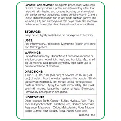 Sensitive Peel-Off Mask 20oz
