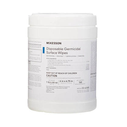 Germicidal Disposable Surface Wipes 160 count
