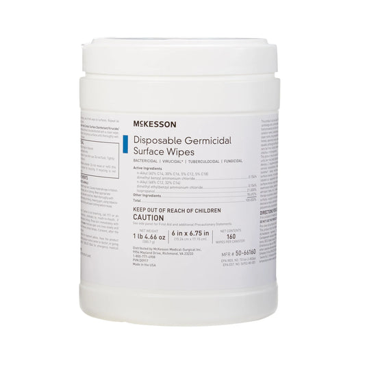 Germicidal Disposable Surface Wipes 160 count