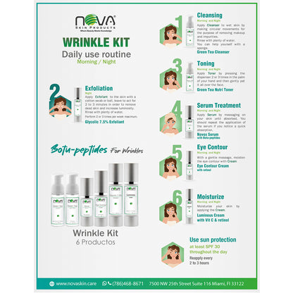Wrinkle Retail Kit with Botu-peptides - 7 Products