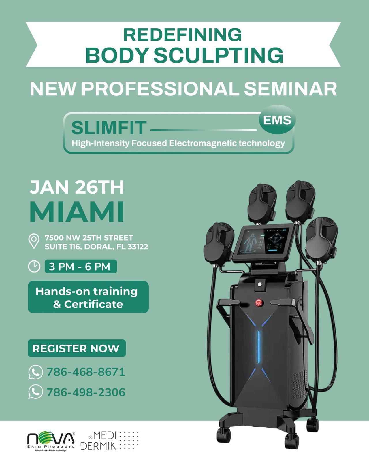 Seminar EMS Sculpt Body Fat Reduction and Moulding