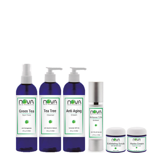 Facial Preparation Kit 6 products with SPF