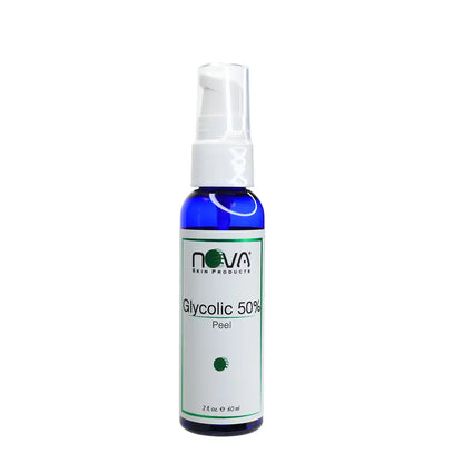Nova Glycolic 50% Peel bottle on a white background