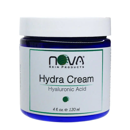 Jar of Nova Skin Products Hydra Cream on a white background