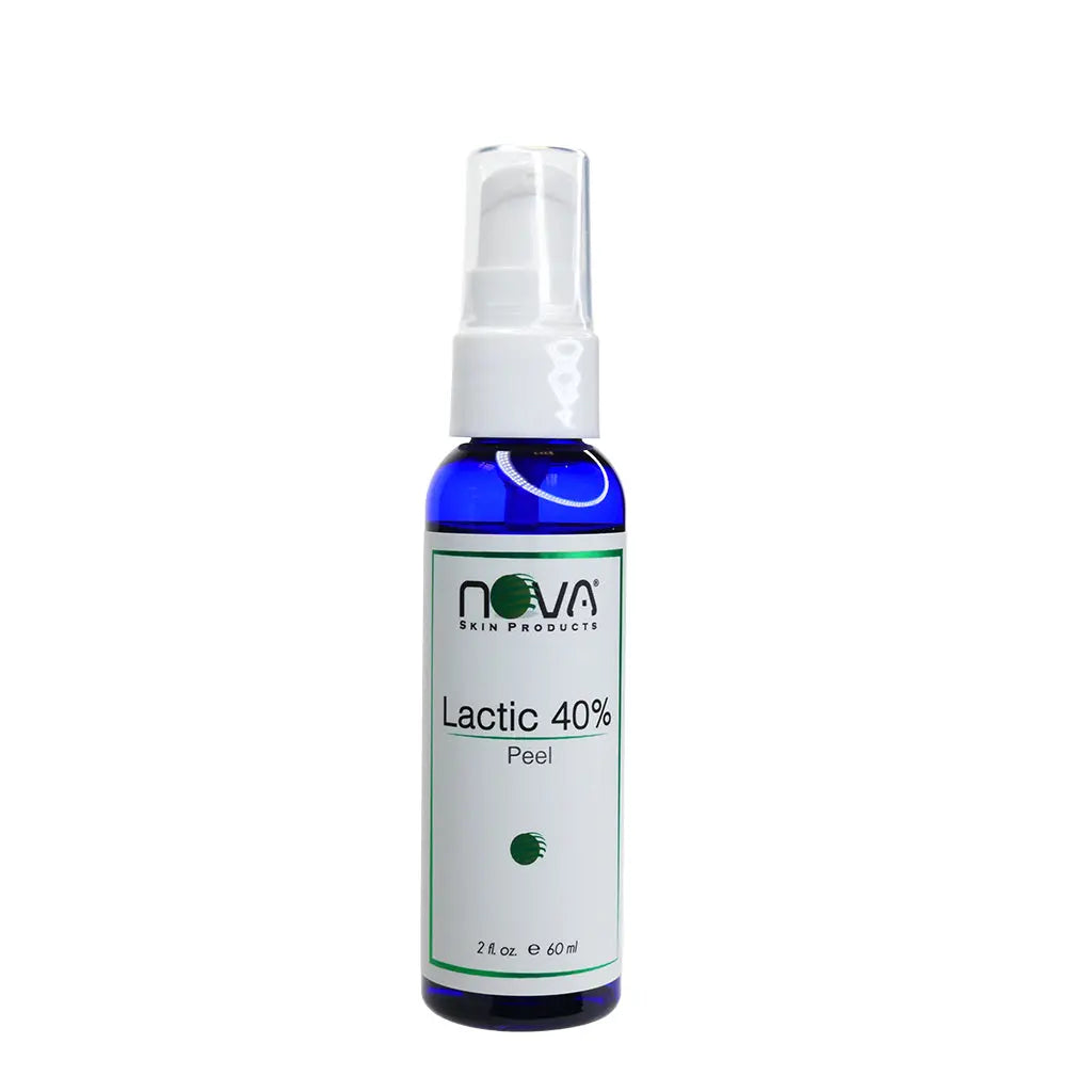 Nova Lactic 40% Peel bottle on a white background