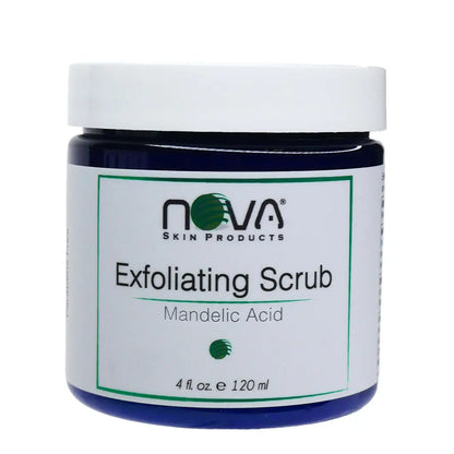 Jar of Nova Skin Products Exfoliating Scrub on a white background